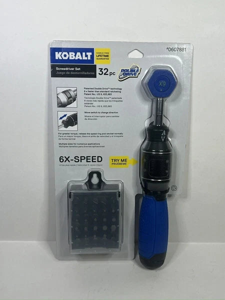 KOBALT 6x-Speed Double Drive 32-pc Screwdriver Set Quick Sale