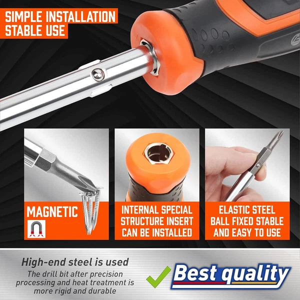 18-In-1 Multi-Bit Screwdriver Set Tool All in One, Portable Multi-Purpose Screwd