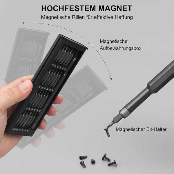 Precision Screwdriver Set 49 in 1 SHARDEN Small Black