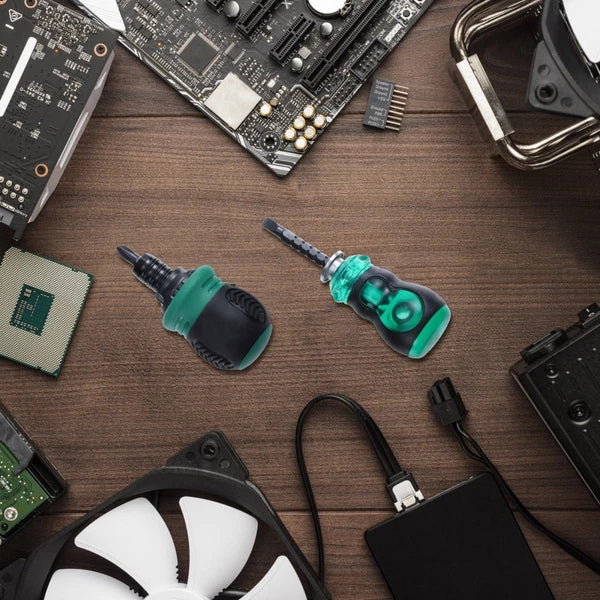 2pcs Dual-Purpose Screwdriver Kit Cross Screwdrivers Straight Screwdrivers Set