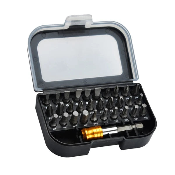 31pcs Power Bit Set Screwdriver Bit Sets Vanadium Steel Assortment Set Square