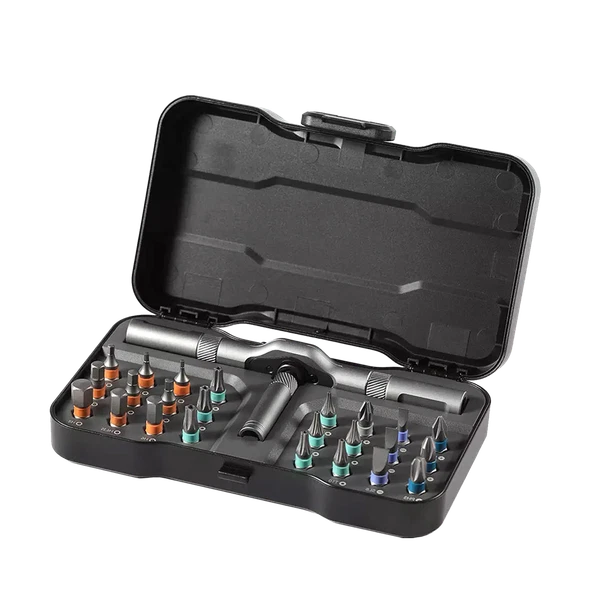 DUKA 24 in 1 Multi-Purpose Ratchet  Screwdriver Bits Set DIY Toolbox C1W6Cn