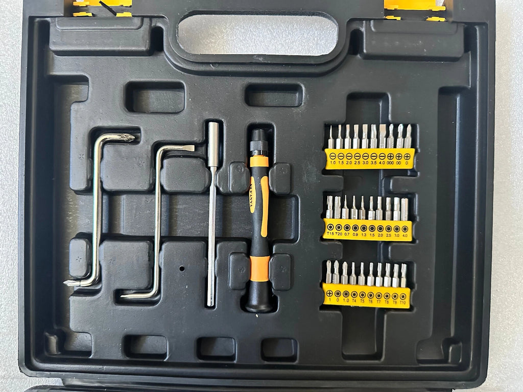 60PCS MAGNETIC SCREWDRIVER SET IN CASE HEAVY DUTY PHILIPS & FLAT SCREWDRIVERS