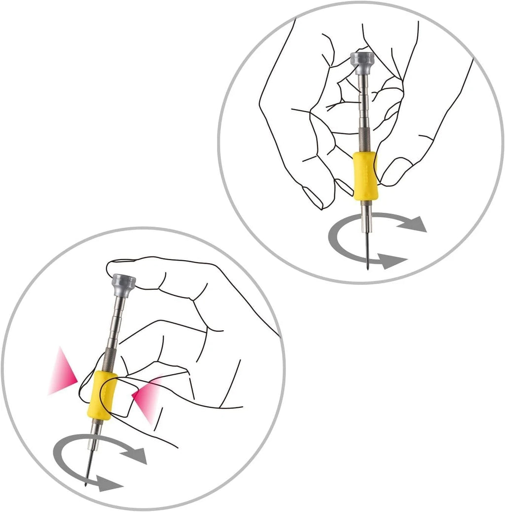 Vessel Precision Screwdriver Set TD-56S / +0, 00, 000, 0000, -0.7, -0.9 Clear