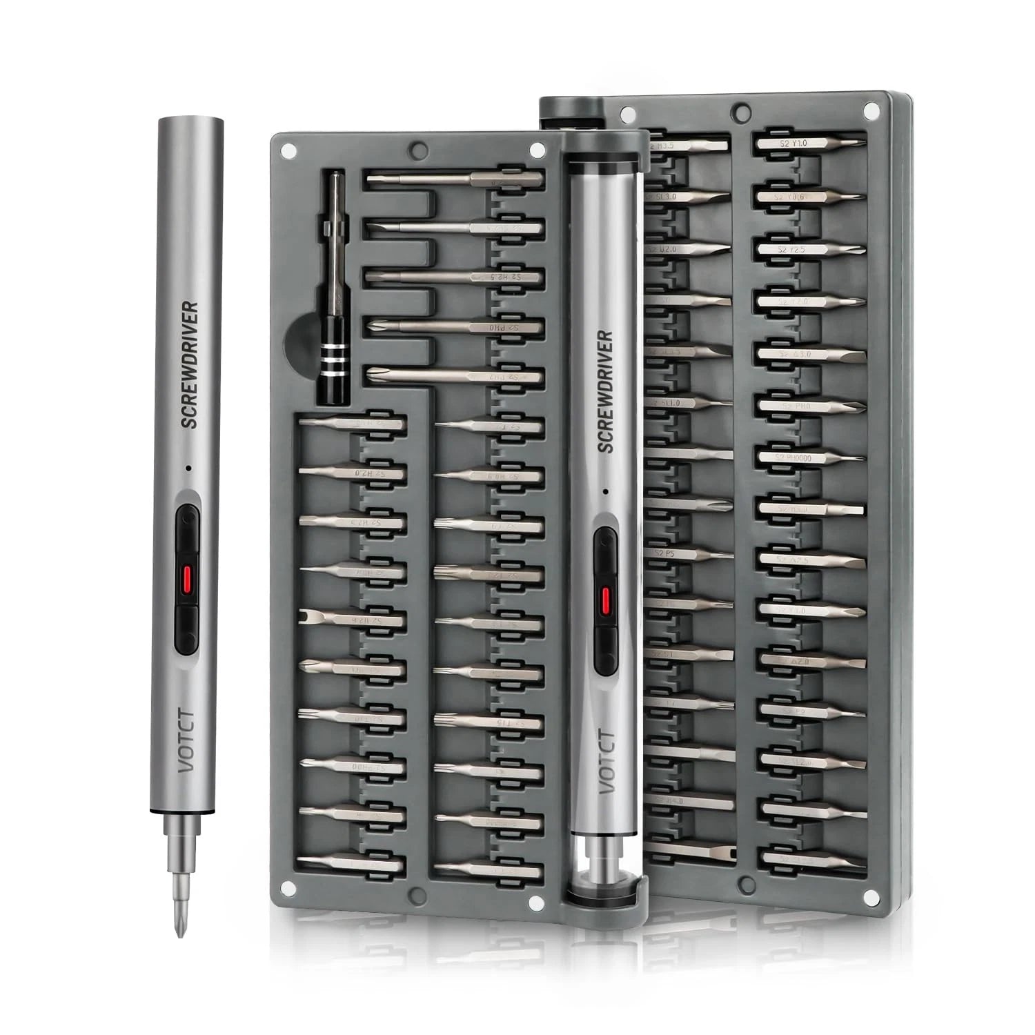 Mini Electric Screwdriver 60 in 1 Electric Precision Screwdriver Set with 55 ...