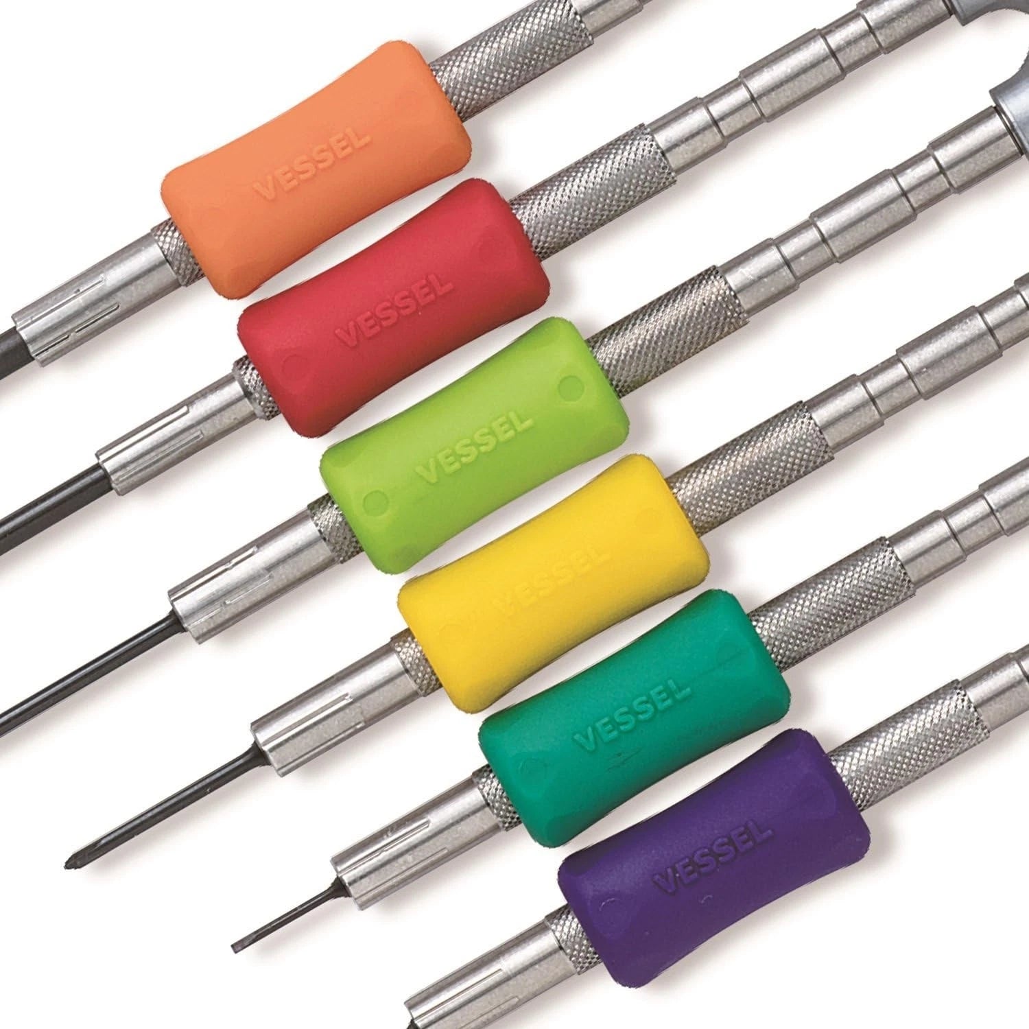 Vessel Precision Screwdriver Set TD-56S / +0, 00, 000, 0000, -0.7, -0.9 Clear