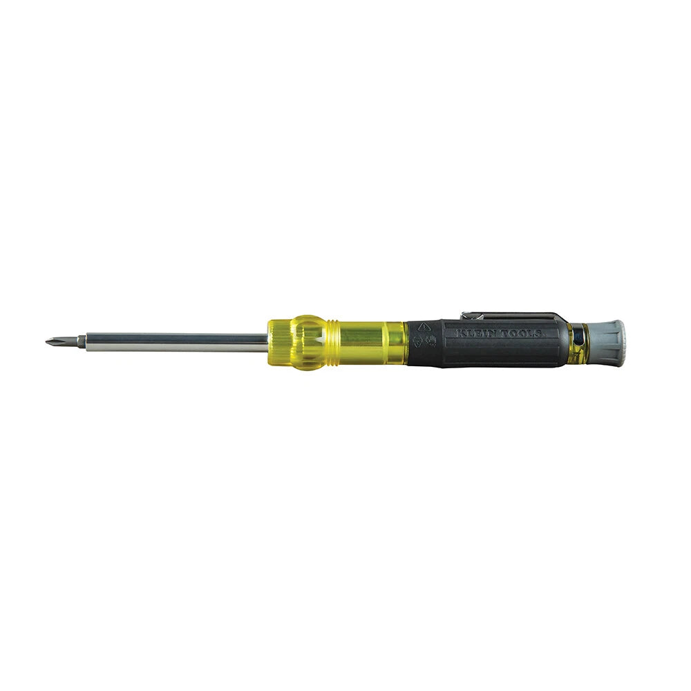 Klein Tools 32613 HVAC Pocket Screwdriver, 3-in-1, Phillips, Slotted, Schrader