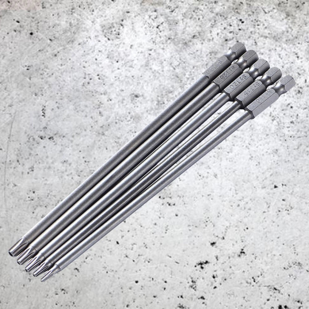5 Pcs Screw Driver Bit Steel Screwdriver Drill Bits
