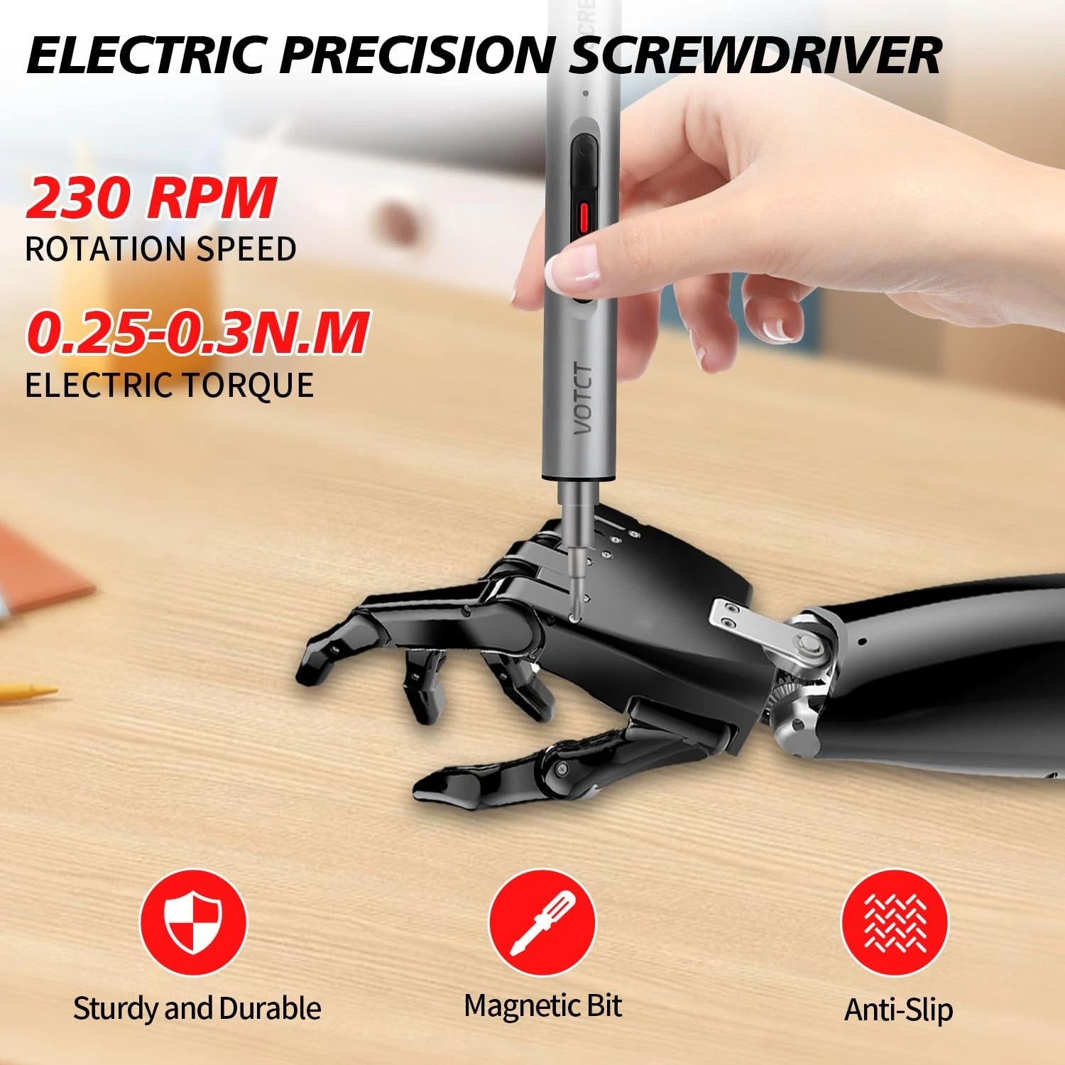 Mini Electric Screwdriver 60 in 1 Electric Precision Screwdriver Set with 55 ...