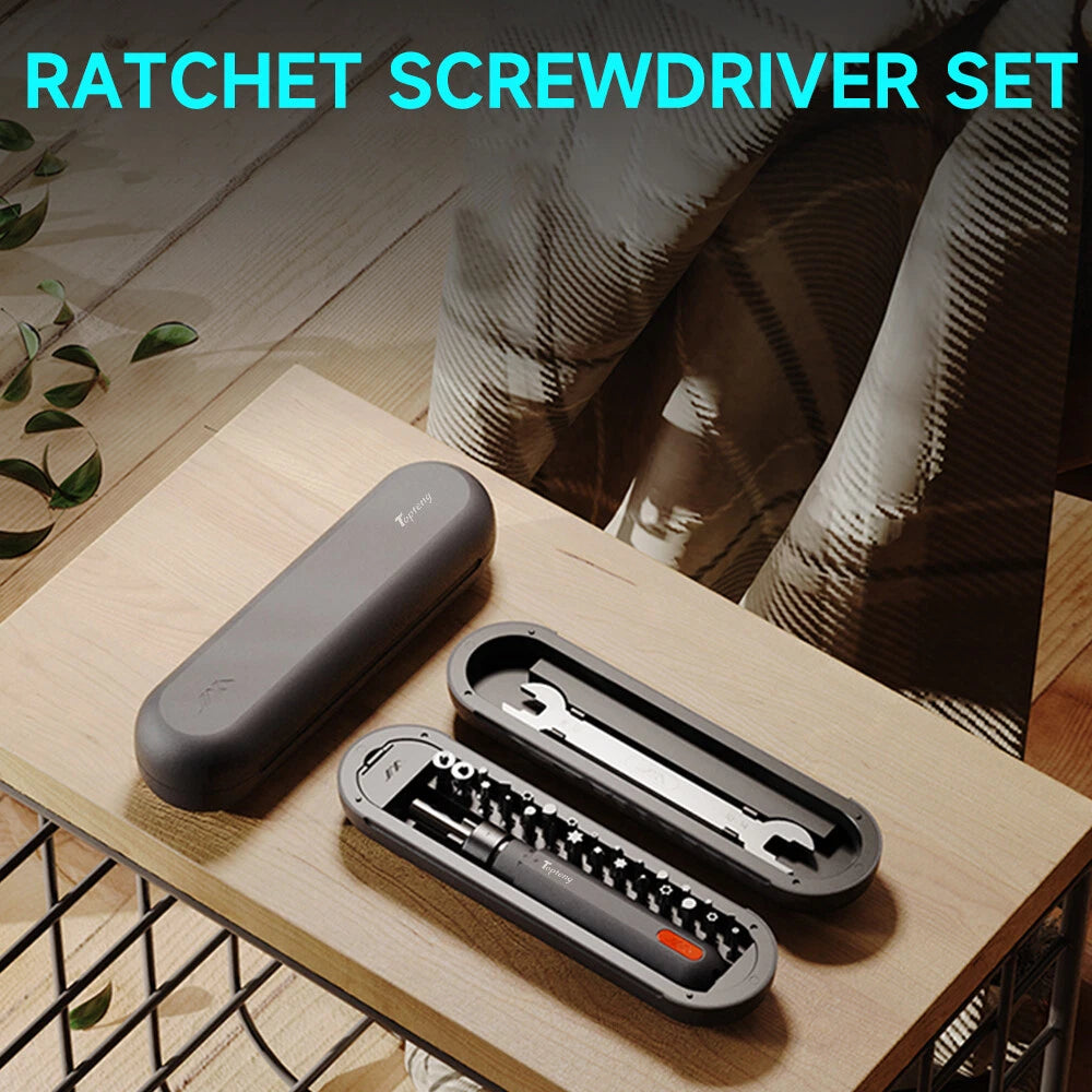50Nm Torque Ratchet Screwdriver Set 28-in-1 Multifunctional`