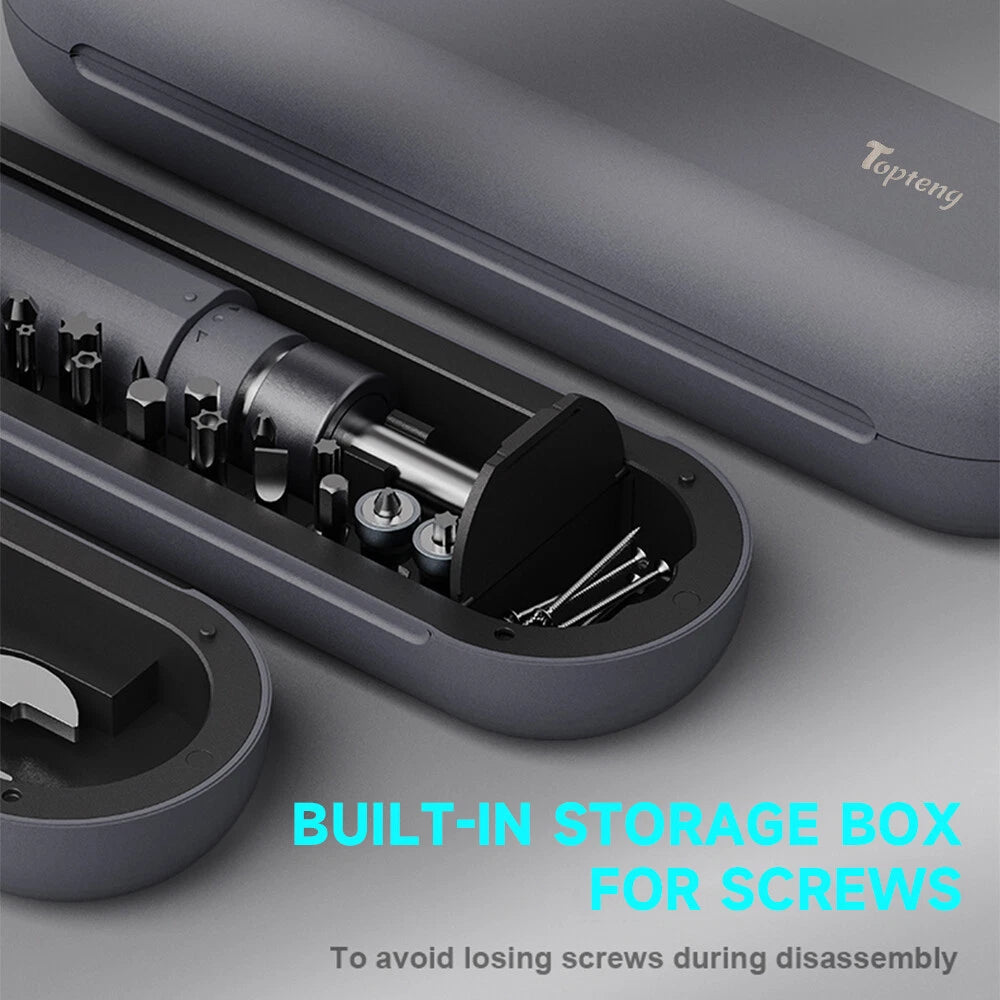 50Nm Torque Ratchet Screwdriver Set 28-in-1 Multifunctional`