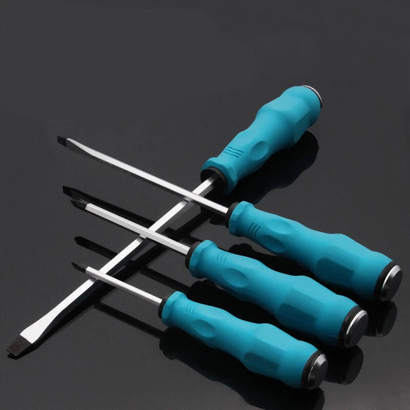 Screwdriver Through-Core Magnetic Tips Phillips Flat Blade Chrome Vanadium Steel