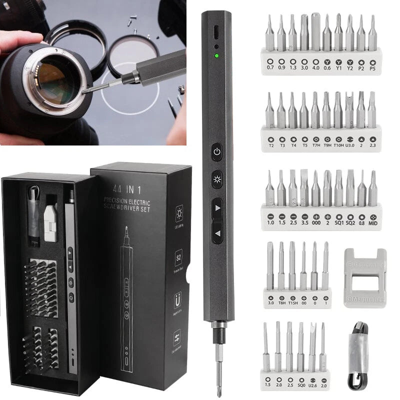 44 IN 1 Cordless Mini Power Precision Screwdriver Electric Screwdriver Kit Set