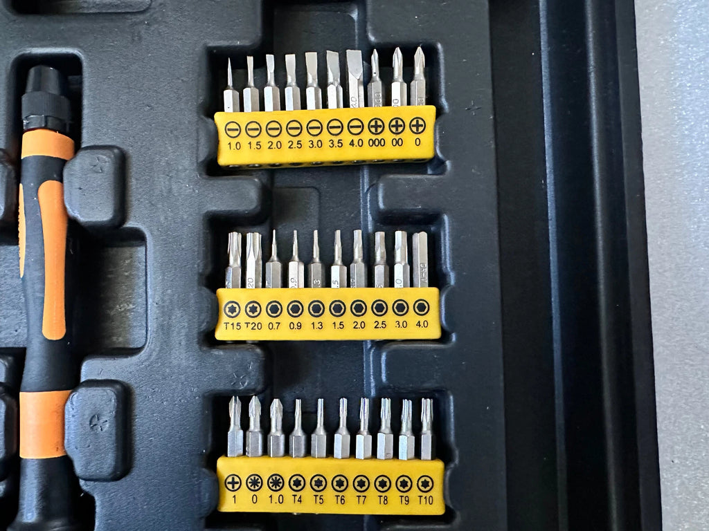 60PCS MAGNETIC SCREWDRIVER SET IN CASE HEAVY DUTY PHILIPS & FLAT SCREWDRIVERS