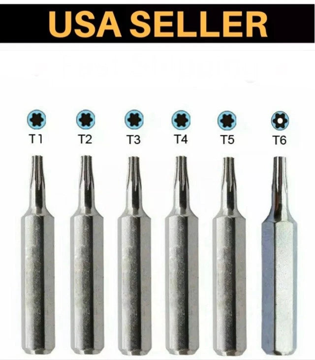 T1 T2 T3 T4 T5 TR6 Torx Tools Screwdriver Bits For iPhone Samsung PC Laptop MAC