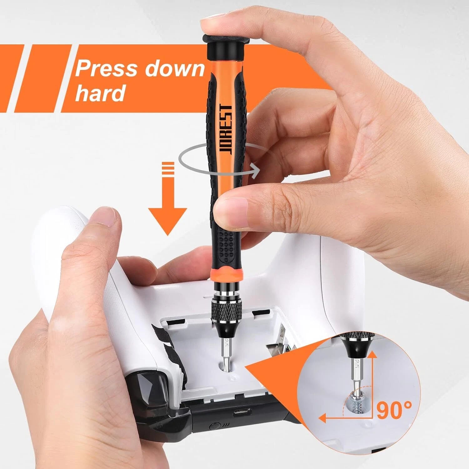 JOREST 38Pcs Small Precision Screwdriver Set with Torx Brown, Yellow, Black