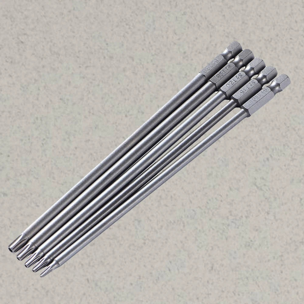 5 Pcs Screw Driver Bit Steel Screwdriver Drill Bits