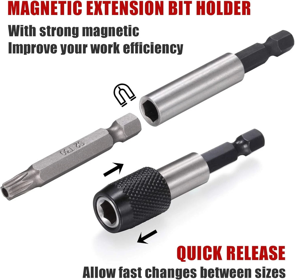 214-Piece Screwdriver Bit Set S2 Steel Drill bit set Power One Size