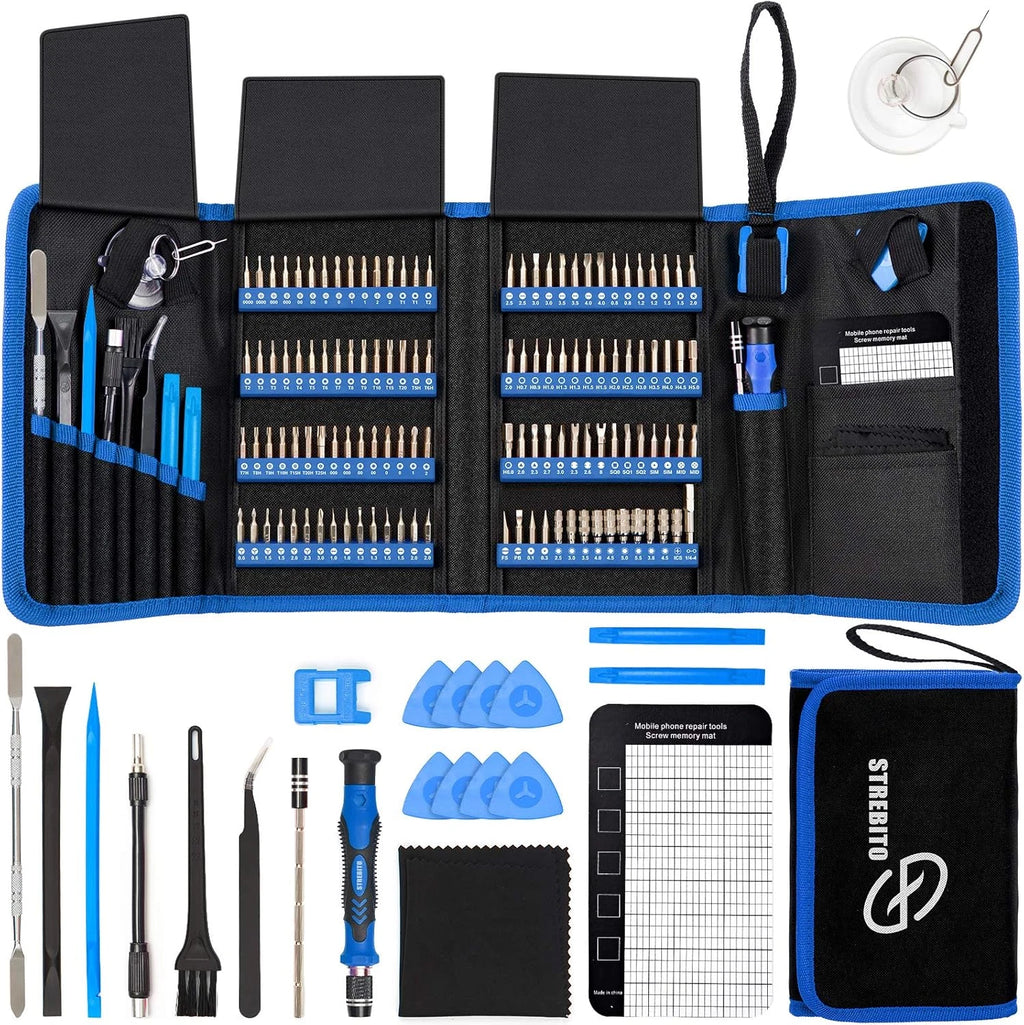 Precision Screwdriver Set 142-Piece with 120 Bits Magnetic Repair Tool Kit