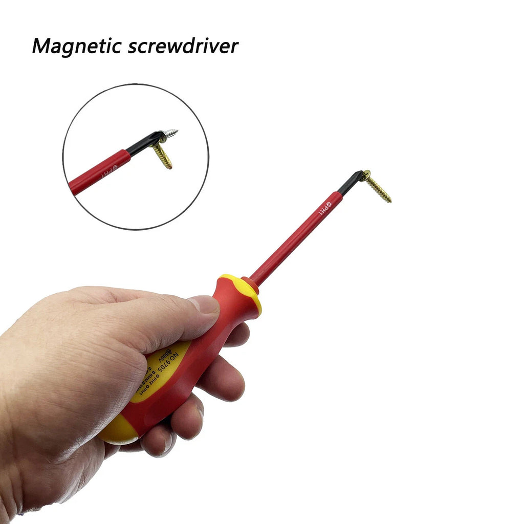 7Pcs Screwdriver Set Phillips Flat Slotted Electrician Multi-purpose Insulated