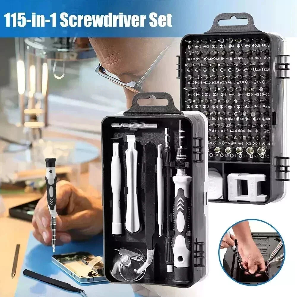 115 in 1 Magnetic Precision Screwdriver Set PC Phone Electronics Repair Tool Kit