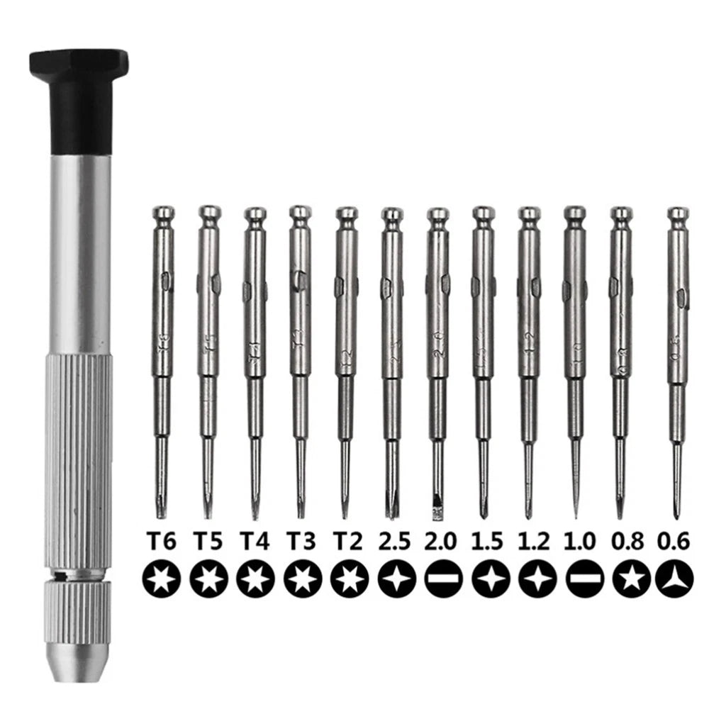 1 Set/13pcs Precision Screwdriver Set Electronics Product Repair Tool Kit with