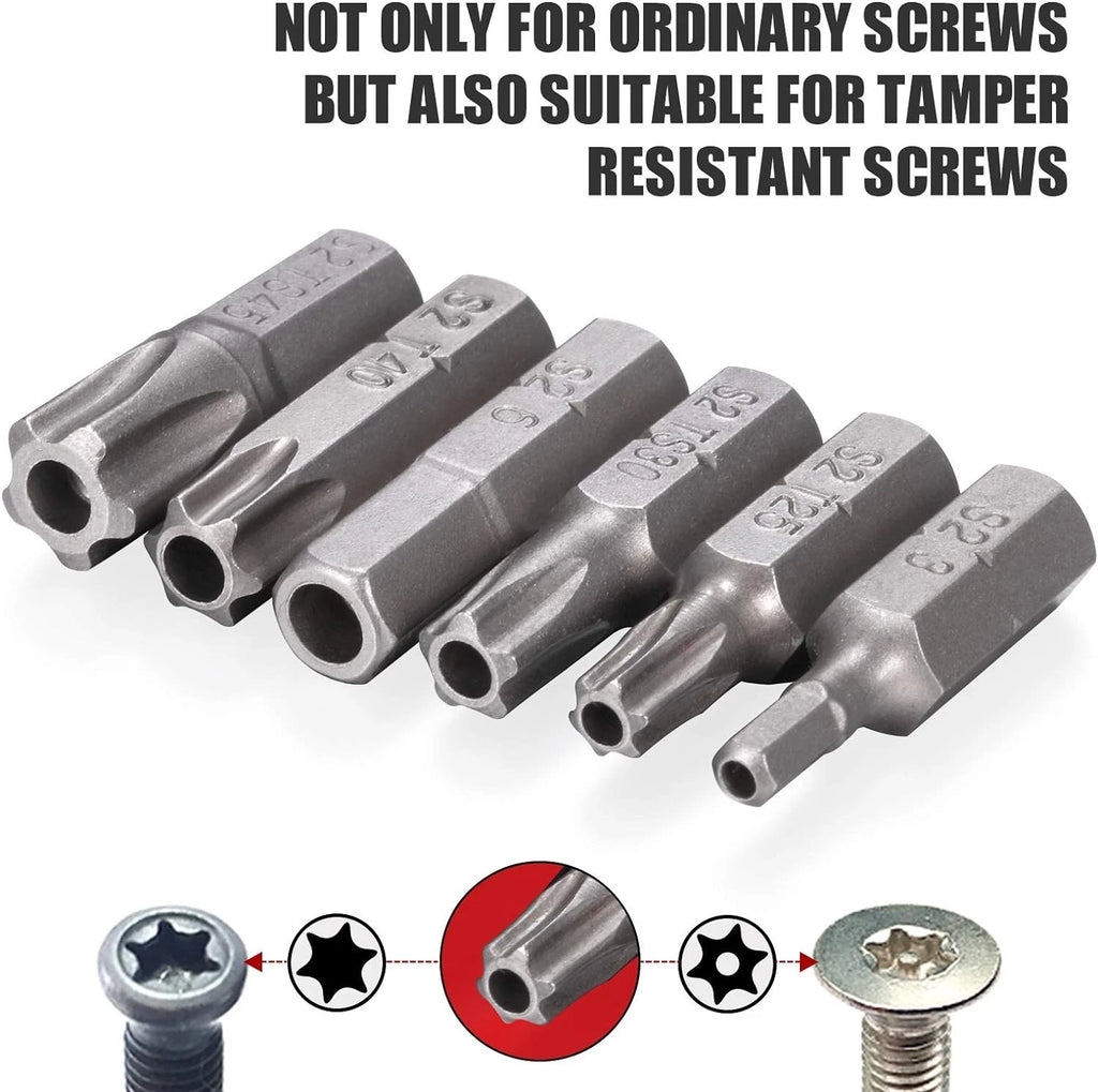 214-Piece Screwdriver Bit Set S2 Steel Drill bit set Power One Size