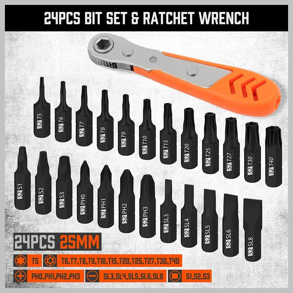 47Pcs Nut Driver Set SAE and Metric, Impact Magnetic Nut Driver for Impact Drill