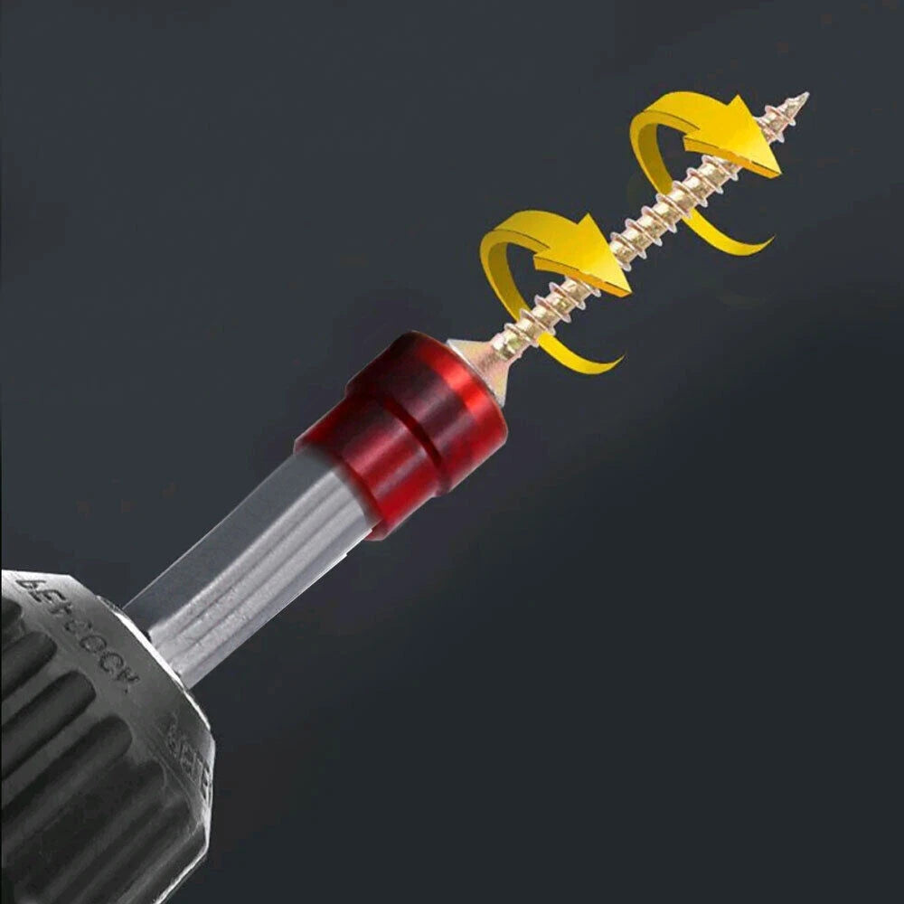 1/4" Cross Magnetic Screwdriver Bit PH2 Hex Shank Screwdriver Holder Ring Tool