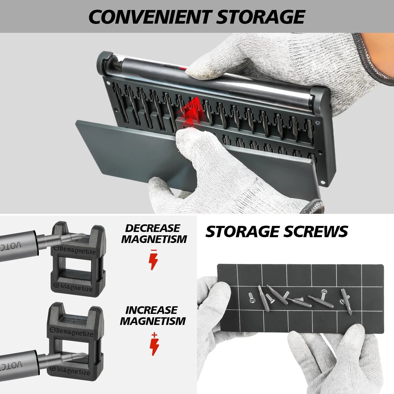 Mini Electric Screwdriver 60 in 1 Electric Precision Screwdriver Set with 55 ...