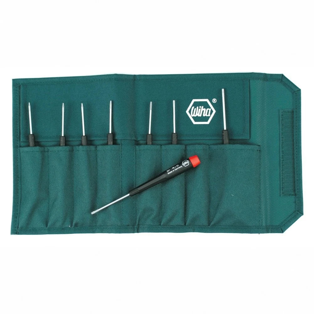 Wiha Precision Torx Screwdriver 8-Piece Set T3-T10 with Pouch (26799)
