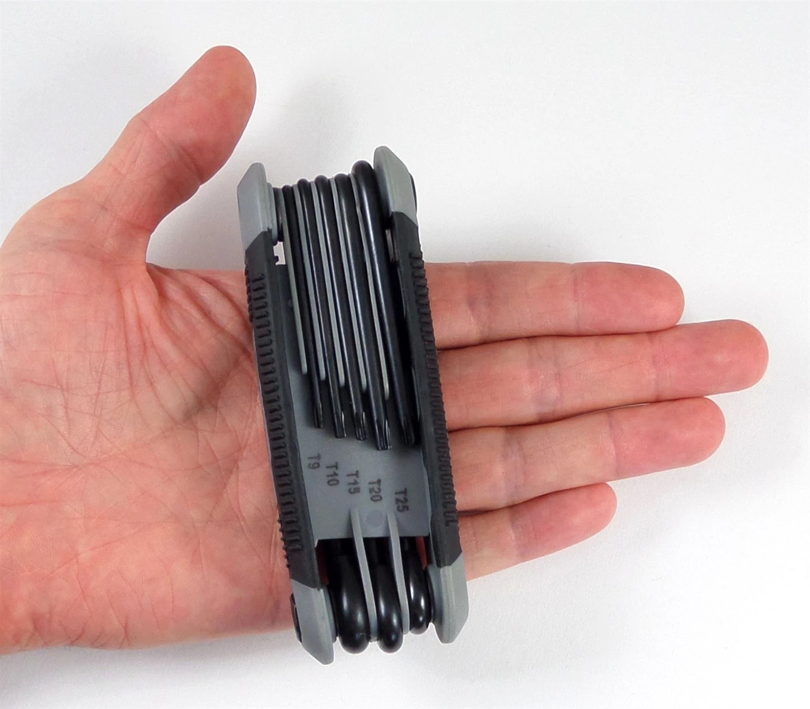 8pc Folding Torx Key Set T9 T10 T15 T20 T25 T27 T30 T40 Star Wrench