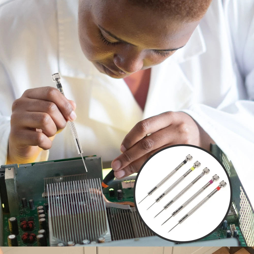 Flat Screwdriver Set Watch Repair Kit Professional Glasses Tools Adjust