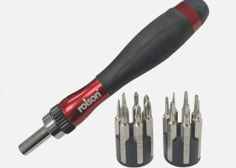Ratchet Precision Screwdriver Set Watch Glasses 15 X Slotted Hex PZ1 PH00 T5 Bit