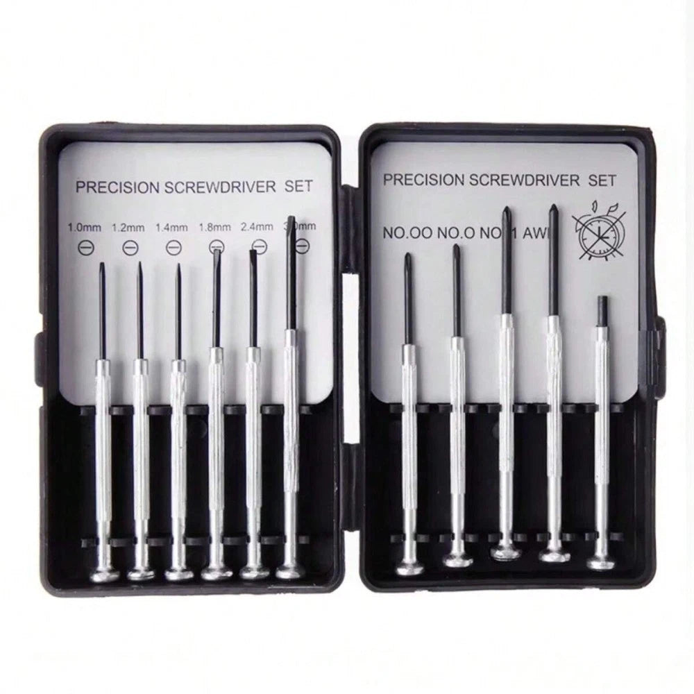 Precision Small Screwdriver Set 11pcs for Phone Watch Laptop Glasses With Pouch