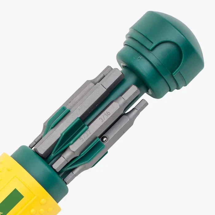 Megapro Hex Multi Bit Screwdriver 15in1 151HX 2-6mm 3/32-1/4 Hex Key Wrench Bit