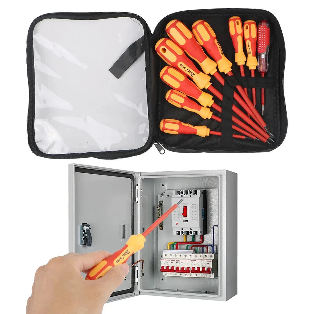 Screwdriver Set Insulated Phillips Slotted Bits Electrician for Hand Tools