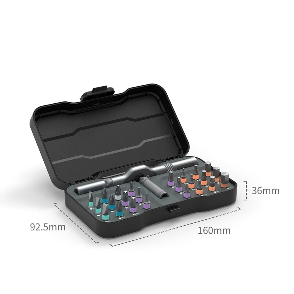 DUKA 24 in 1 Multi-Purpose Ratchet  Screwdriver Bits Set DIY Toolbox C1W6Cn