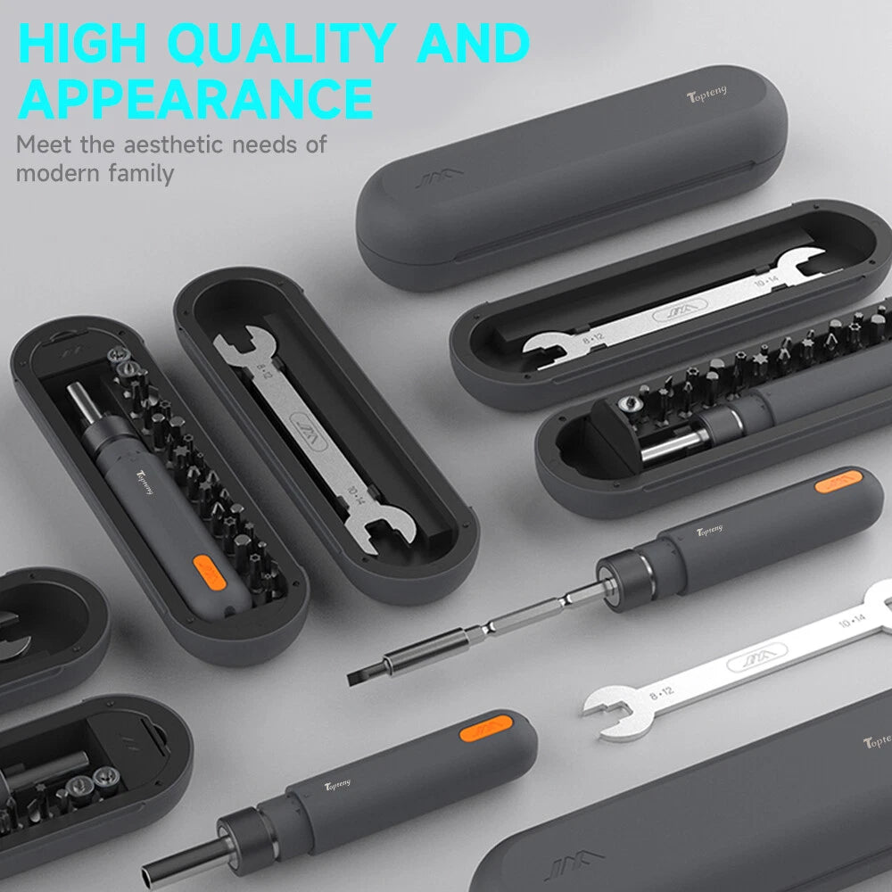 50Nm Torque Ratchet Screwdriver Set 28-in-1 Multifunctional`