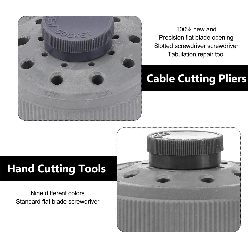 9pcs Flat Slotted Screw Driver Set 0.5mm-2.5mm Precision Watch Repair Tools