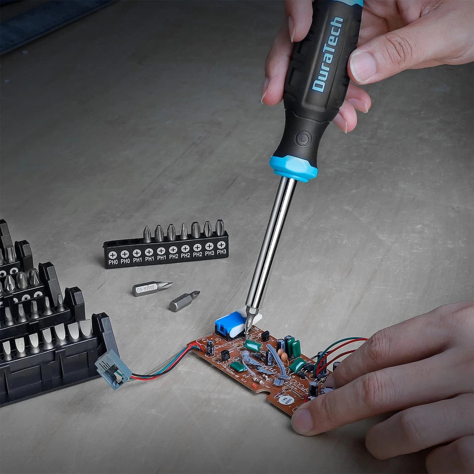 DURATECH screwdriver set replacement screwdriver set of 60 magnetic screwdr 487