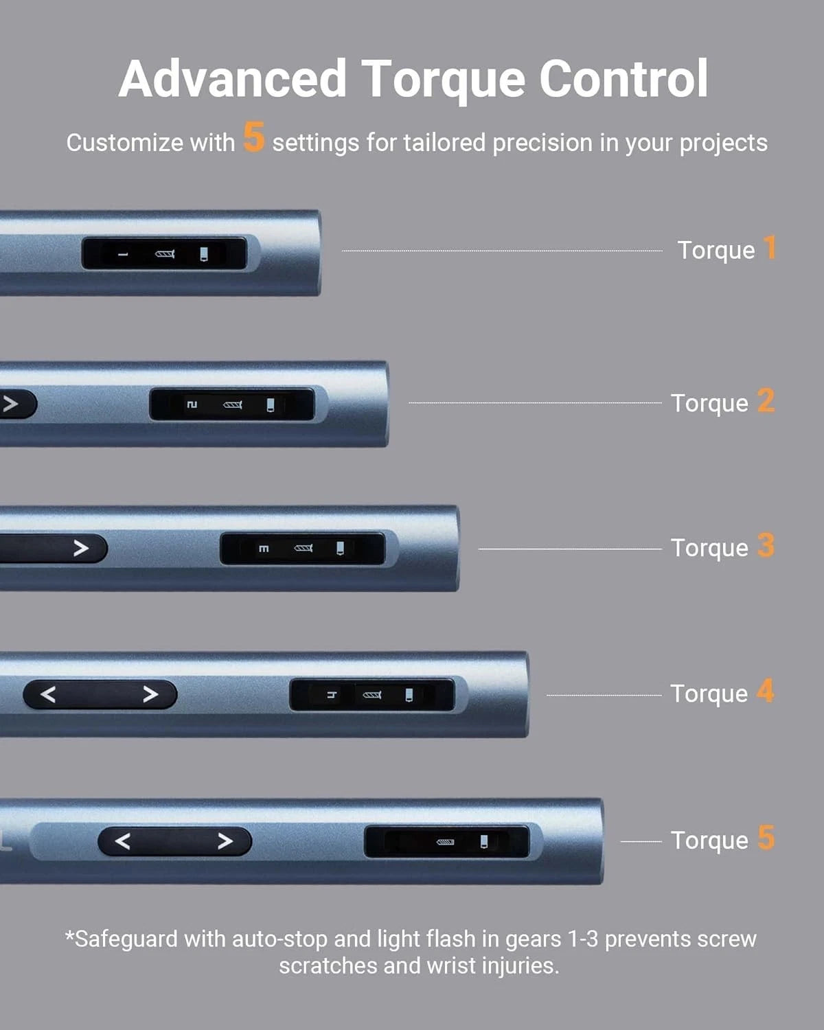 Precision Mini Electric Screwdriver Set 52-in-1 with 400RPM & 5 Torque Settings