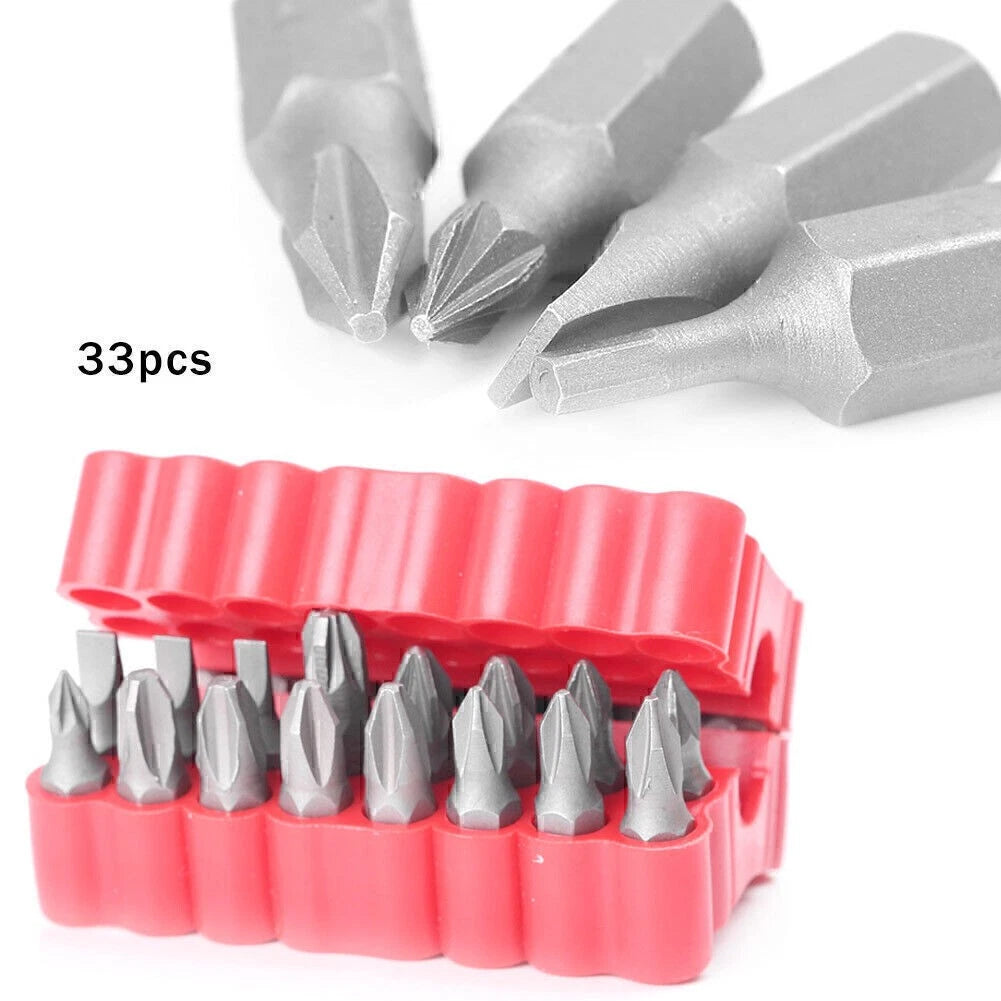 33pcs Electric Screwdriver Charging Drill Head Screwdriver Bit Set Security Tool