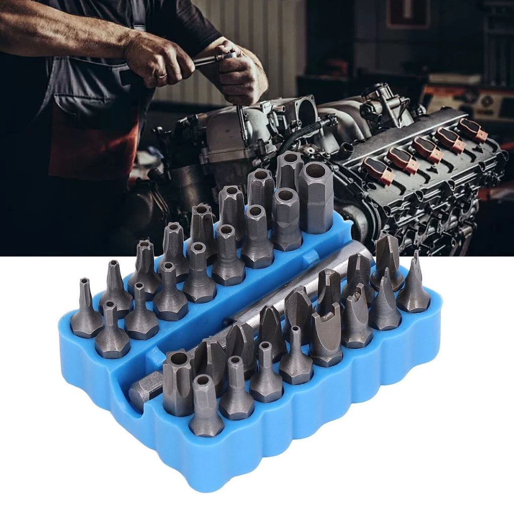 33Pcs Security Screwdriver Bit 1/4in Hex Shank Tool Set Kit for Maintenance
