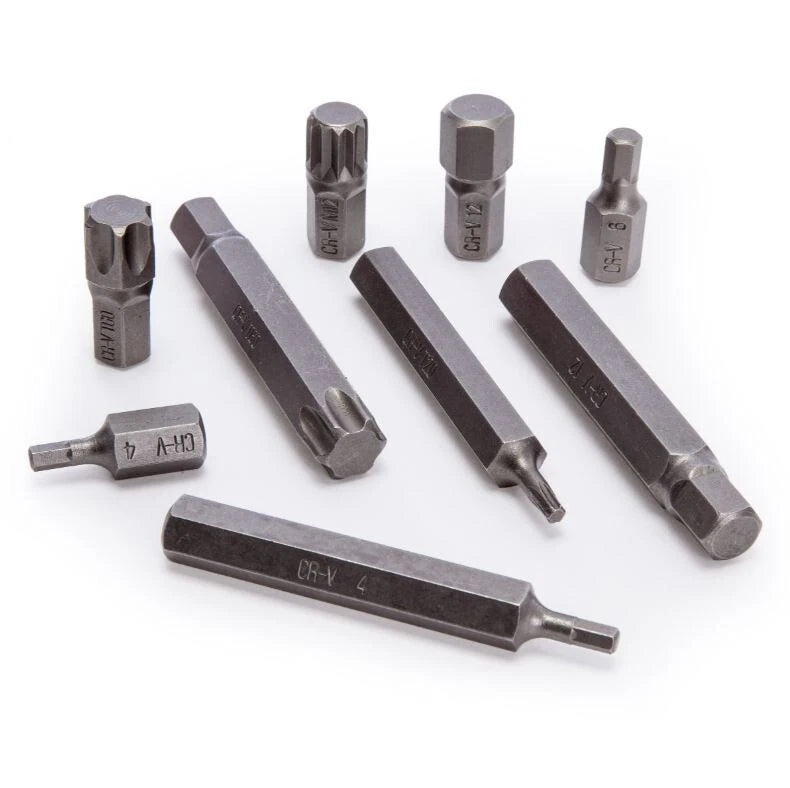 Torx Star Spline Hex Socket Bit Set - 42 Pc, Long & Short - 1/2" & 3/8" Drive