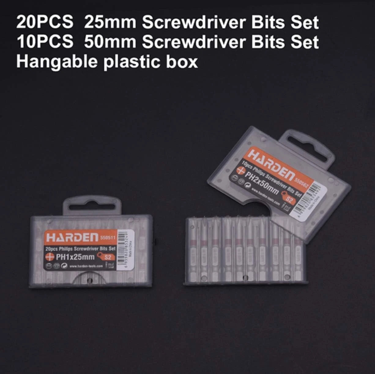 Edward Tools PH2 Screwdriver Bits Pack of 20-1” Phillips Screw Tips One Size