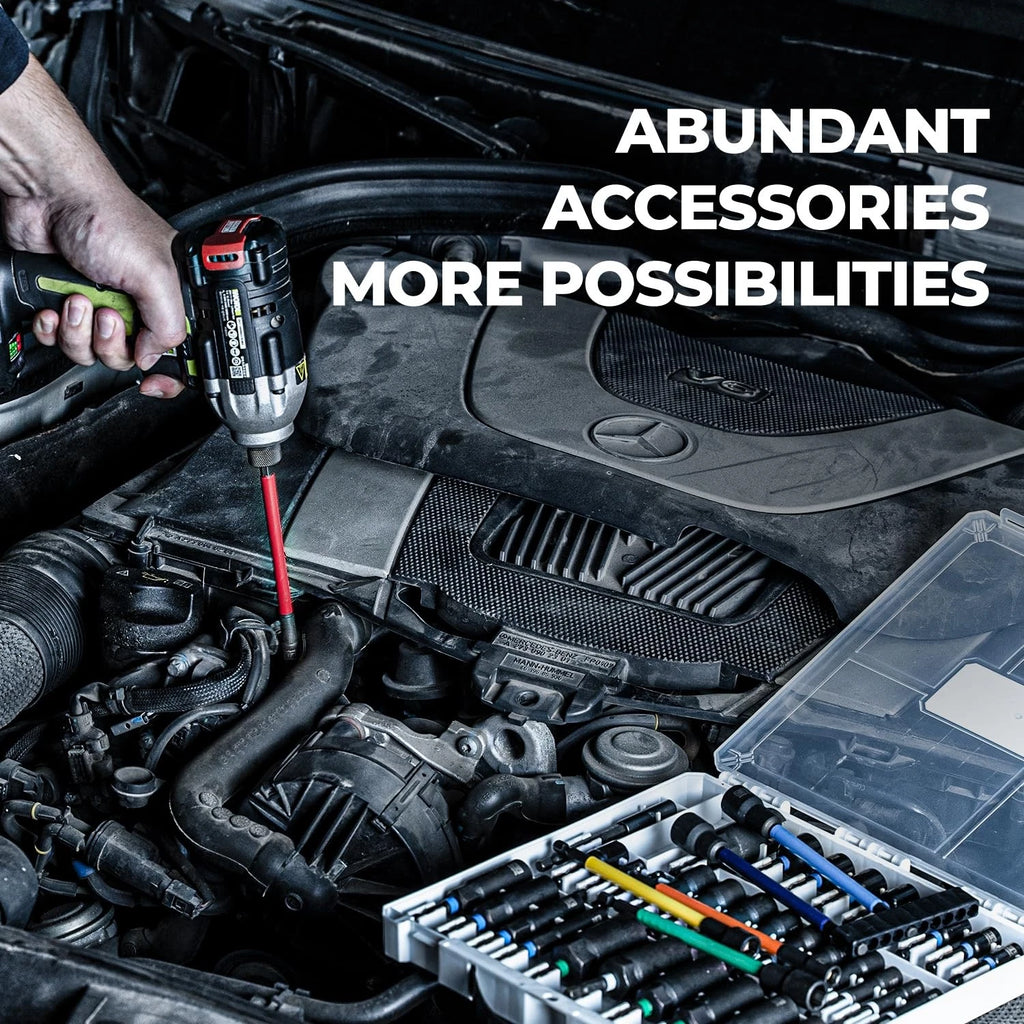 Magnetic Nut Driver Set, 8pcs SAE Impact Driver Bit Set, 1/4''~9/16'' Nut Dri...