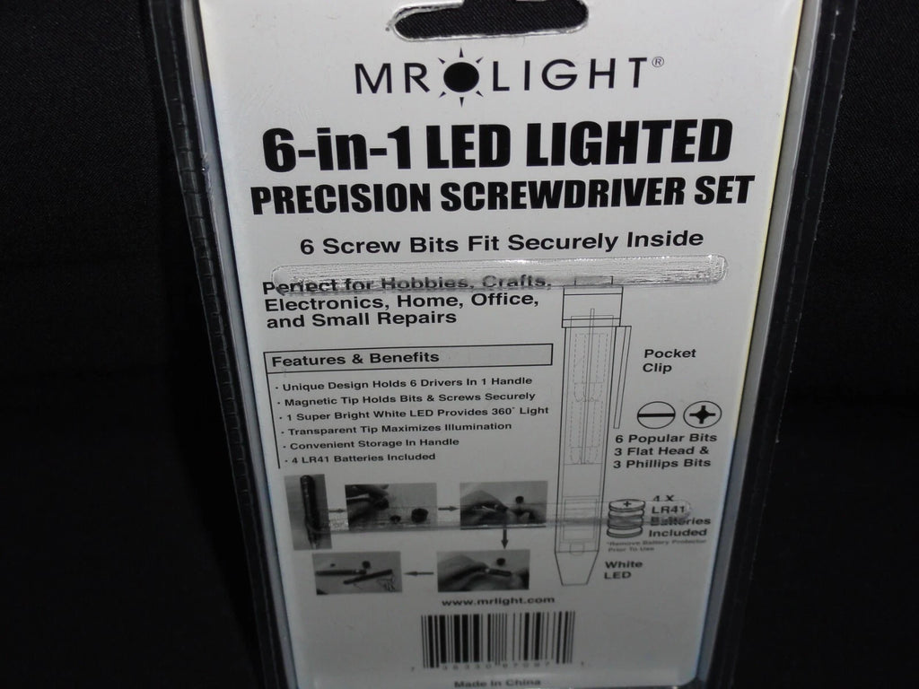 6-in-1 Led Lighted Precision Screwdriver Set by MrLight