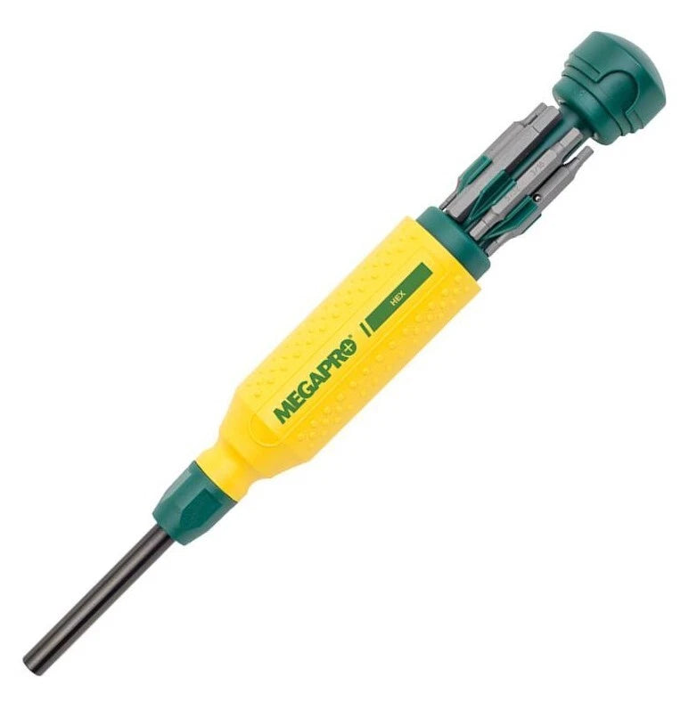 Megapro Hex Multi Bit Screwdriver 15in1 151HX 2-6mm 3/32-1/4 Hex Key Wrench Bit