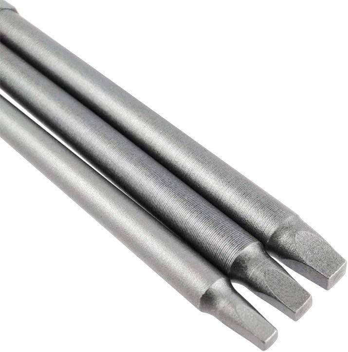 3 Sets 100mm 1/4-Inch Hex Shank Magnetic Square Head Screwdriver Bits SQ1 SQ2